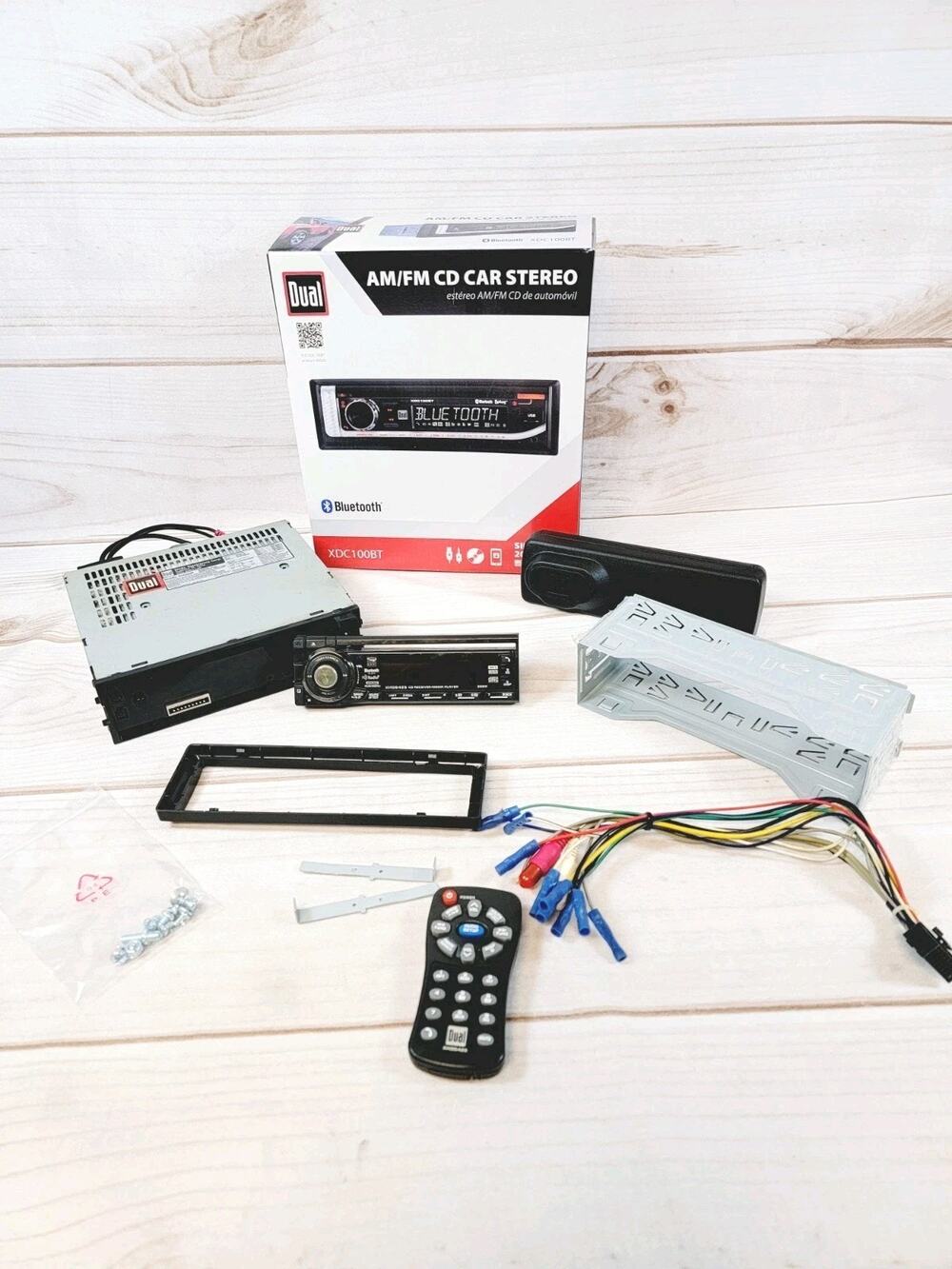 Dual Electronics AM/FM CD Car Stereo XHD6425 Radio Single DIN Bluetooth USB